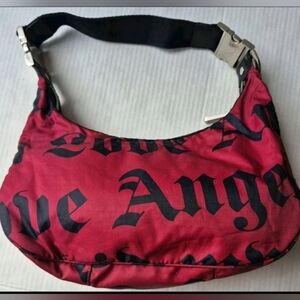 SoldY2K LeSportsac Gwen Stefani L.A.M.B Sholder RED Black English Lettering Hobo